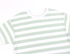 Name It silt green stribet short boxy top